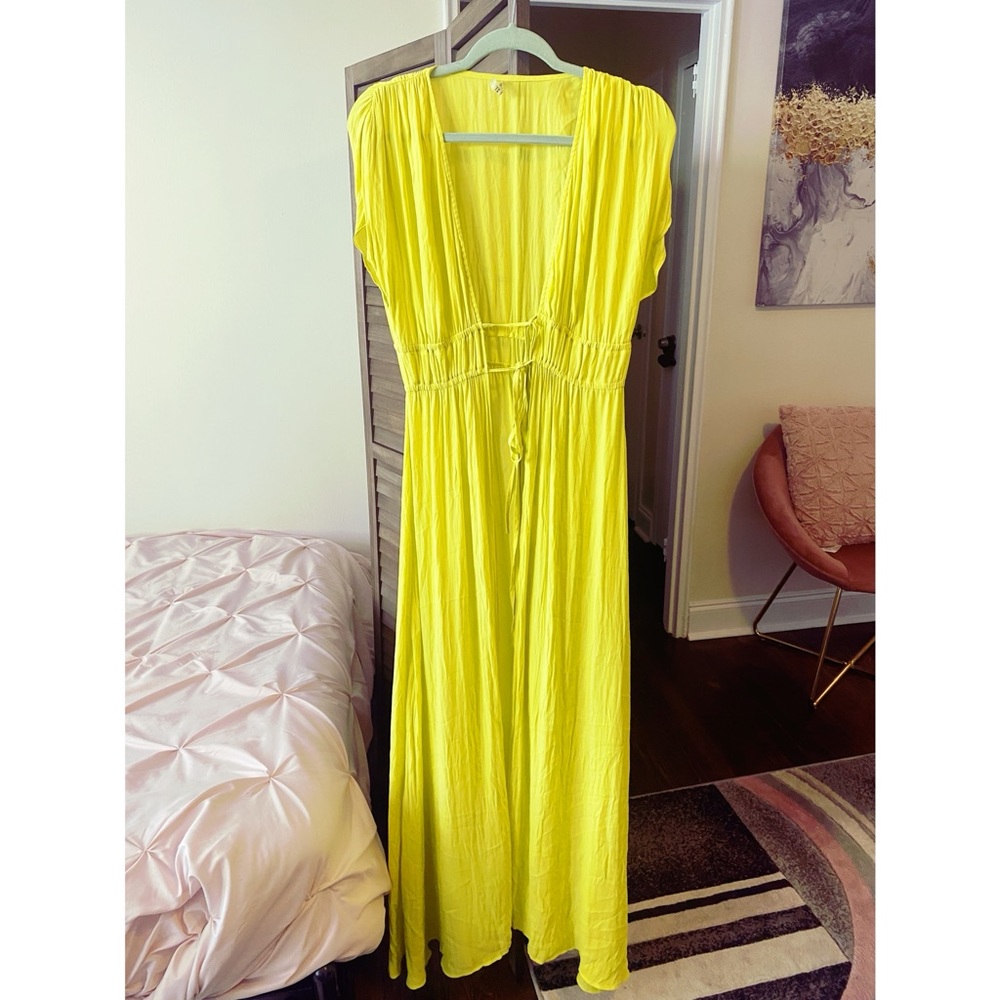 Neon Yellow Beach Cover up